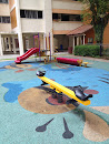 Playground with Floor Mural