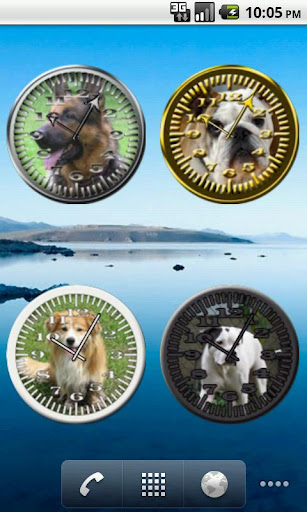 【免費個人化App】Dog 5 GermanShep Analog Clock-APP點子