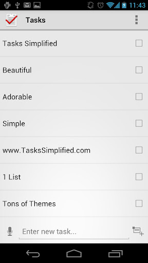 Tasks Simplified: Tasks Todo