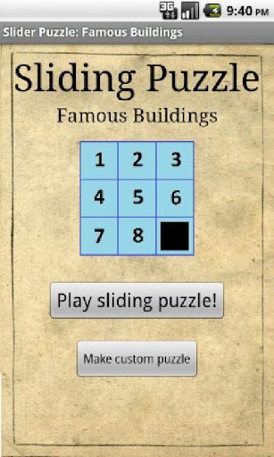 Sliding Puzzle: Buildings