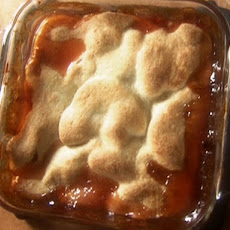 Rhubarb Peach Cobbler