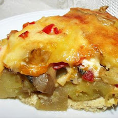 Swiss Potato and Mushroom Pie