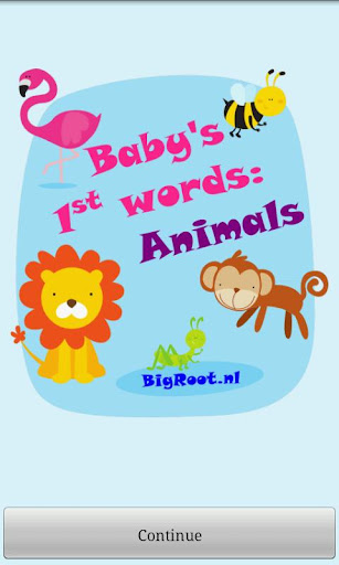 Baby first words: Animals