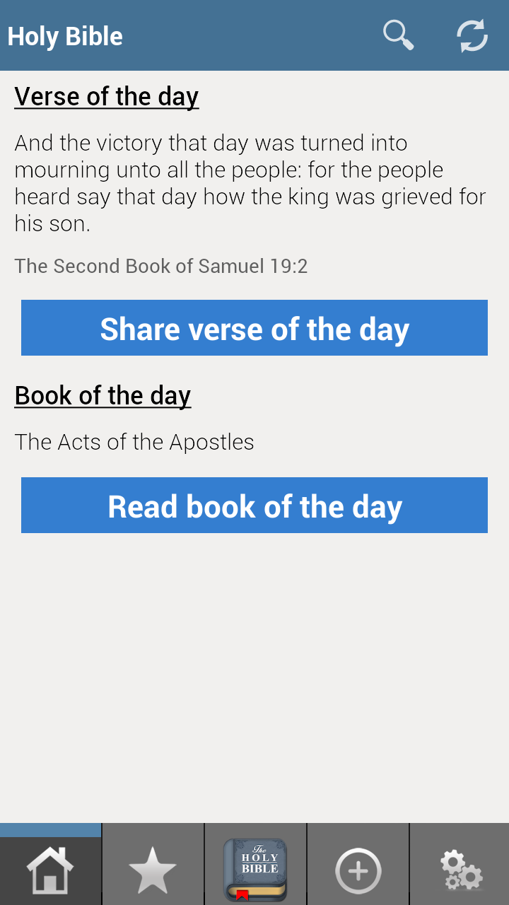Android application King James Bible PRO screenshort