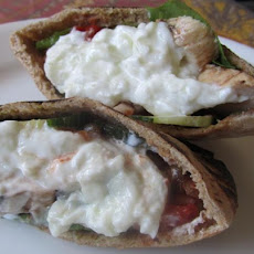 Chicken Gyros With Cucumber Salsa and Tsatsiki