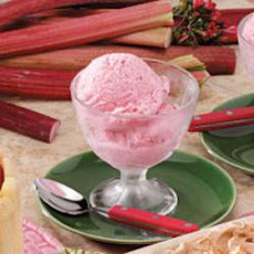 Rhubarb Ice Cream