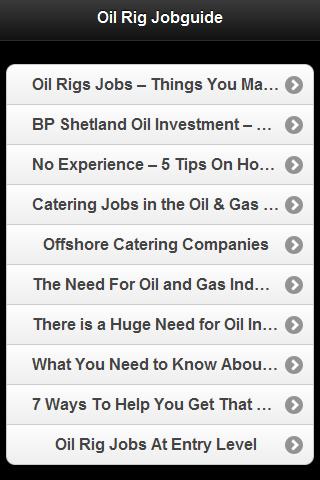 【免費商業App】Oil Rig Job Guide-APP點子