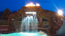 Flaming Arch with Waterfall