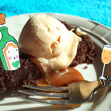 Almost Flourless Chocolate Cake With Dulce De Leche