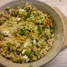 Bulgur Salad with Asparagus, Feta and Toasted Walnuts