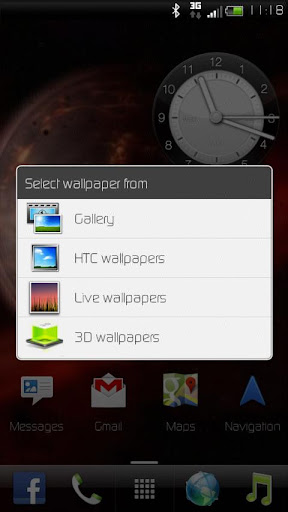 HTC EVO 3D Wallpaper Picker