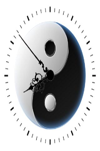 Yin Yang Clock Widget