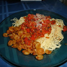 Angel Hair Pasta With Tomato Lemon and Garlic