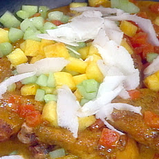 Poulet a la Creole (Curried Chicken with Pineapple, Cucumber, and Coconut)