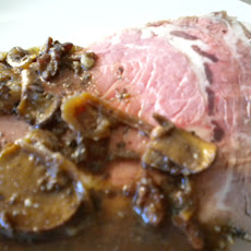 Roasted Garlic and Bacon Brushed Standing Beef Rib Roast