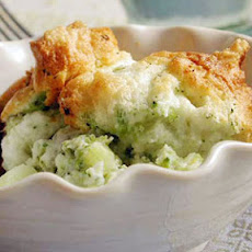 Lemon-Scented Broccoli Soufflé