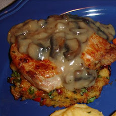 (Un)stuffed Pork Chops With Mushroom Sauce