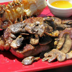 Garlic Mushroom Rib Eyes
