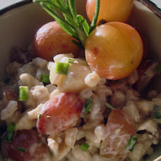 Grape and Brie Barley Salad