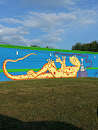 Hooka Lizard Wall Mural 