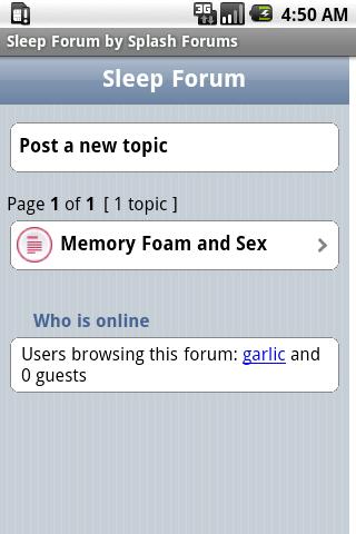 Sleep Forum