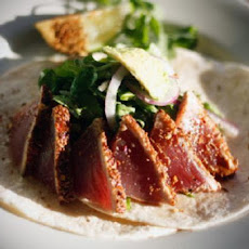 Chile-Crusted Tuna Tacos