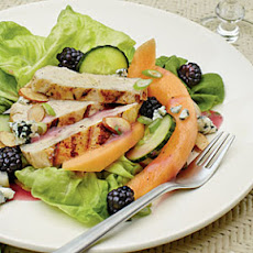 Grilled Chicken Salad with Raspberry-Tarragon Dressing