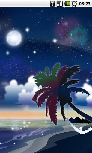 Galaxy Beach Live Wallpaper