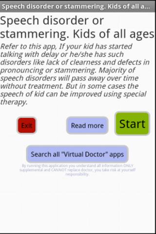 Speech disorder or stammering