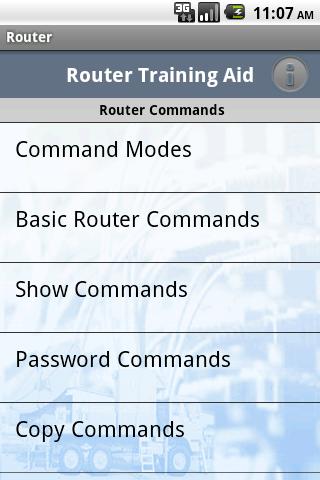 router-commands-training-aid for android screenshot