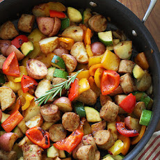 Summer Vegetables with Sausage and Potatoes