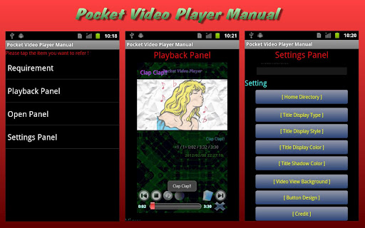 Pocket Video Player Manual