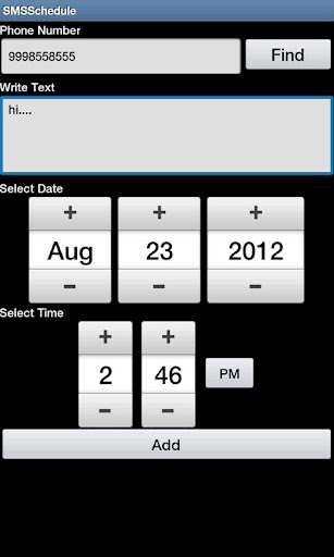 SMS Scheduler