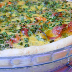 Broccoli, Potato and Bacon Quiche