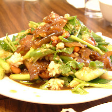 Spicy Cucumber Noodle Salad With Edamame