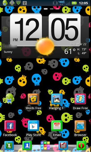 Colorful Skulls Theme