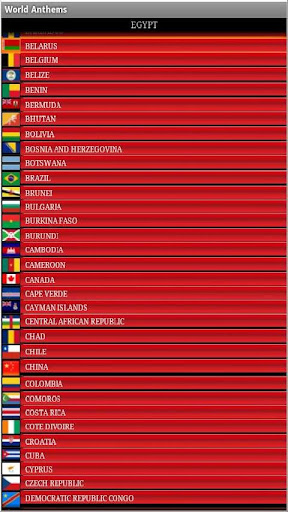 WORLD NATIONAL ANTHEMS