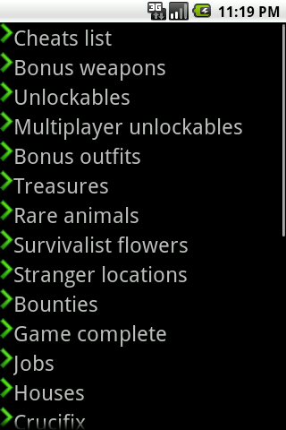 red-dead-redemption-cheats for android screenshot