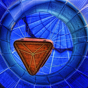 Going Up by Pat Abbott - Photoshop Art Things ( blue, transportation, hot air balloons )