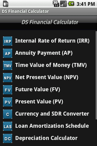 DS Financial Calculator