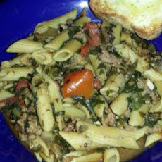 Ground Beef Tomato Spinach Casserole