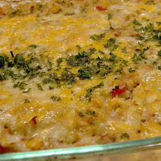 Leftover Chicken or Turkey Rice Casserole