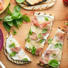 Italian Flat Bread (Piadina) with Fontina and Prosciutto