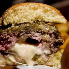 Bacon and Roquefort Stuffed Burgers
