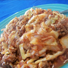 Skillet Piggies (beef and Cabbage)