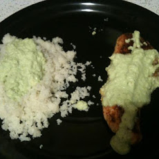 Chili Chicken With Avocado Sauce
