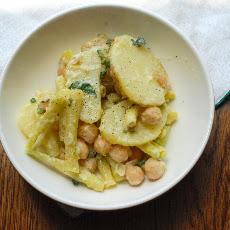 Minty Potato, Bean, and Chickpea Salad