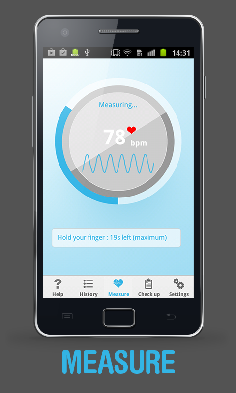 Android application Heart Beat Rate - Pro screenshort