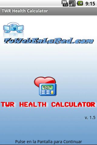 TWR Health Calculator