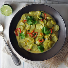 Spiced Cucumbers and Coconut Milk